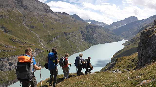 Wandergruppe in den Bergen